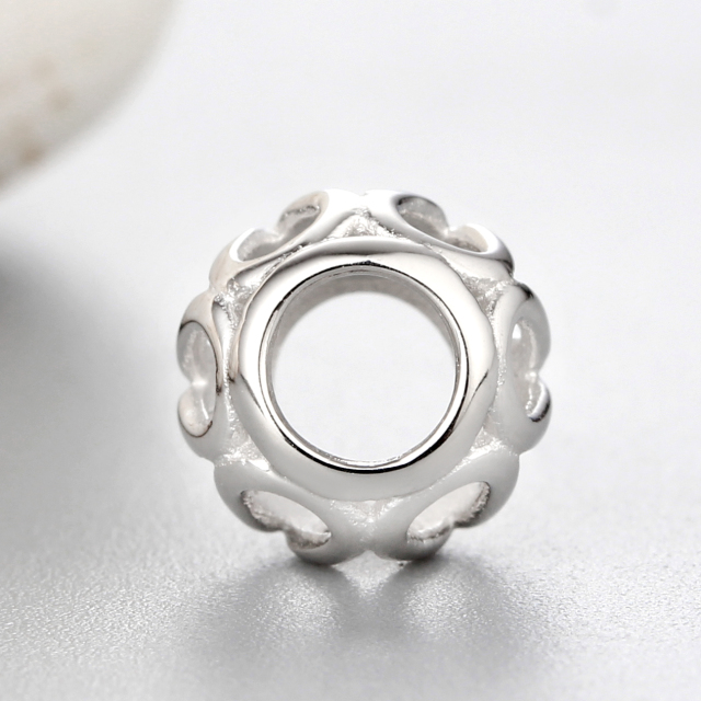 925 Sterling Silver Diy Hollow Beads