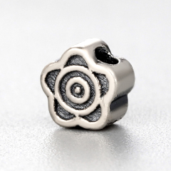 925 Sterling Silver Vintage Flower Diy Beads