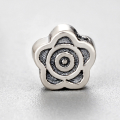 925 Sterling Silver Vintage Flower Diy Beads