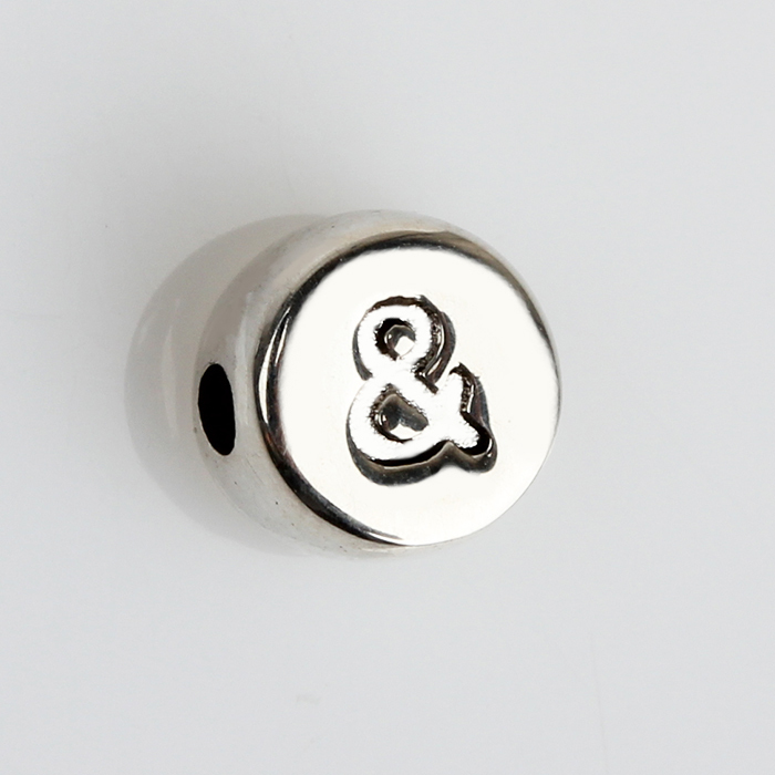 925 Sterling Silver Ampersand Spacer Beads