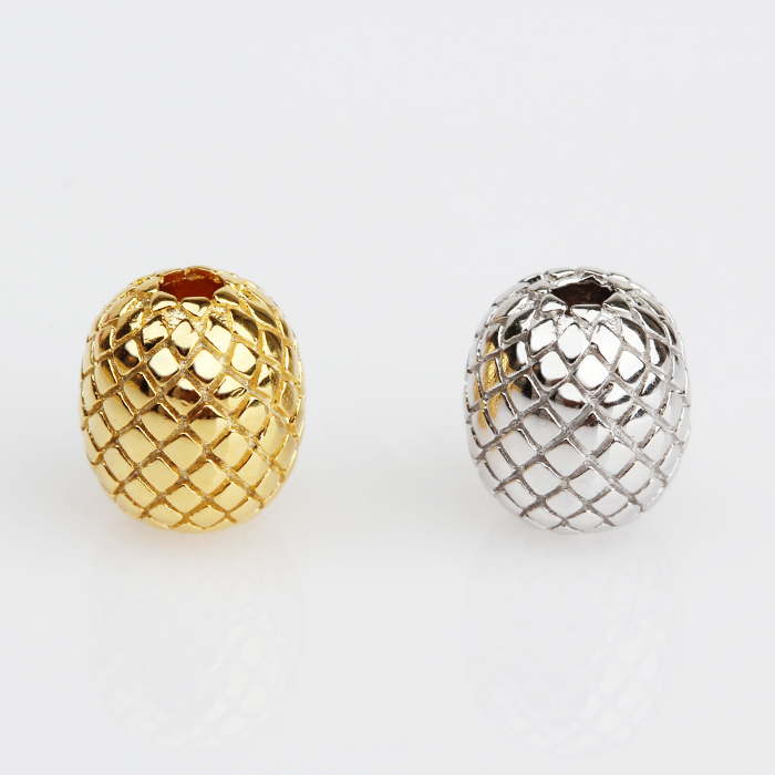 925 Sterling Silver Pineapple Spacer Beads