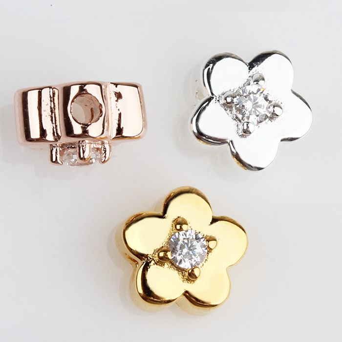 925 Sterling Silver Flower Spacer Beads