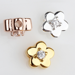 925 Sterling Silver Flower Spacer Beads