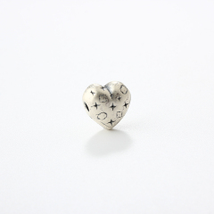 999 Sterling Silver DIY Heart Spacer Bead