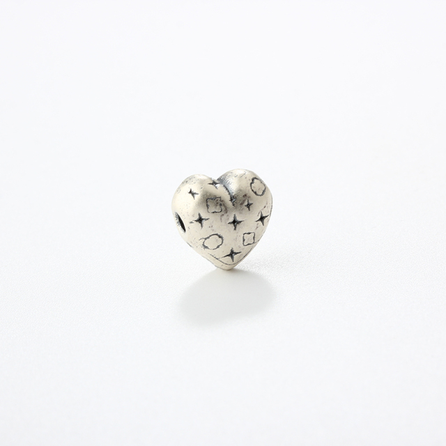 999 Sterling Silver DIY Heart Spacer Bead