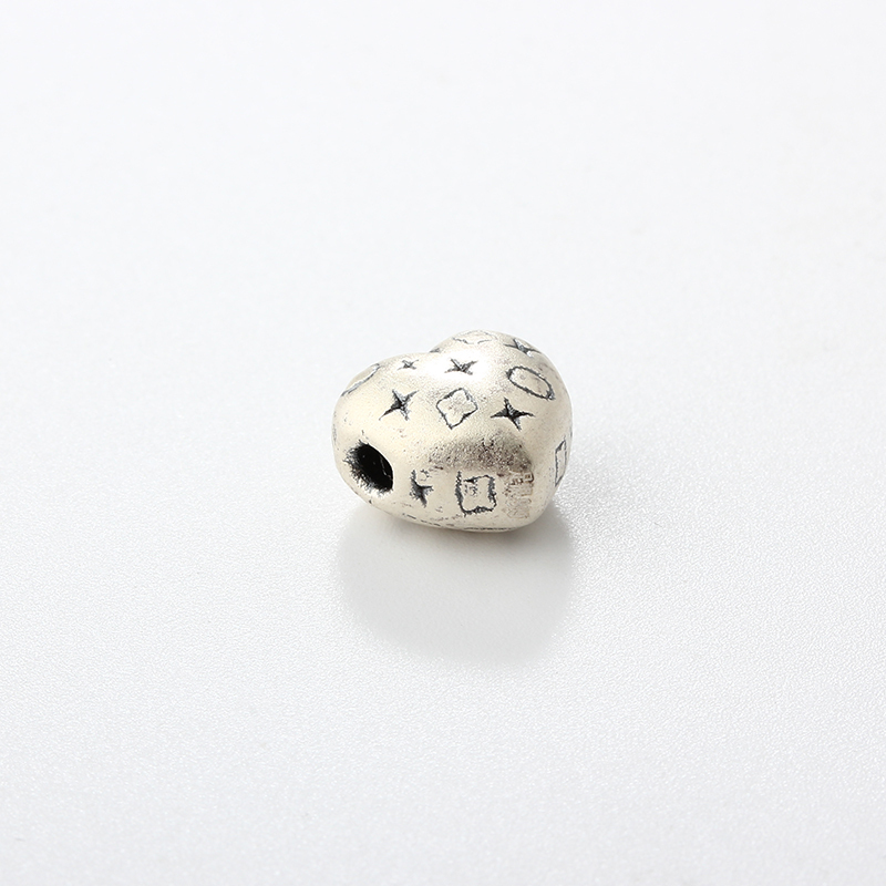 999 Sterling Silver DIY Heart Spacer Bead