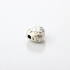 999 Sterling Silver DIY Heart Spacer Bead