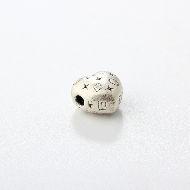 999 Sterling Silver DIY Heart Spacer Bead