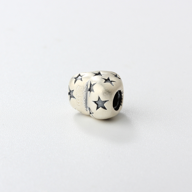 999 Sterling Silver DIY Heart Spacer Bead