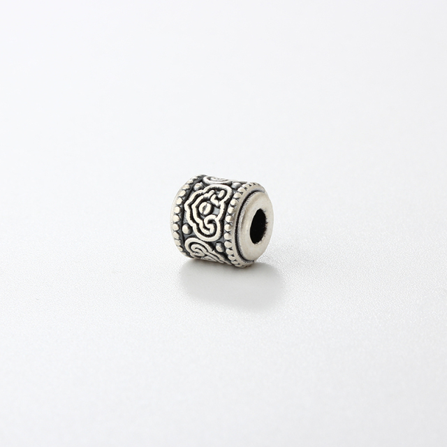 999 Sterling Silver DIY Lucky Cloud Spacer Bead