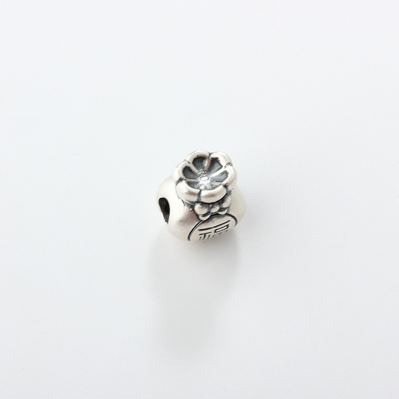 999 Sterling Silver DIY Lucky Money Bag Bead