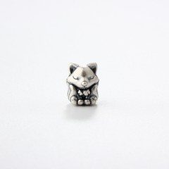 999 Sterling Silver DIY Spacer Fox Bead