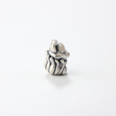 999 Sterling Silver DIY Spacer Fox Bead