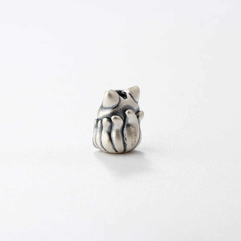 999 Sterling Silver DIY Spacer Fox Bead