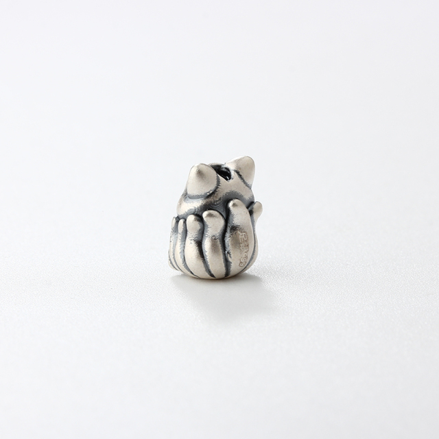 999 Sterling Silver DIY Spacer Fox Bead
