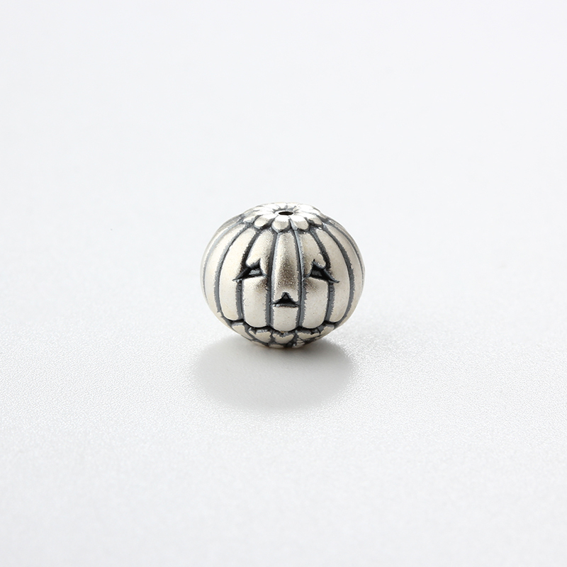 999 Sterling Silver DIY Spacer Halloween Ghost Pumpkin Bead
