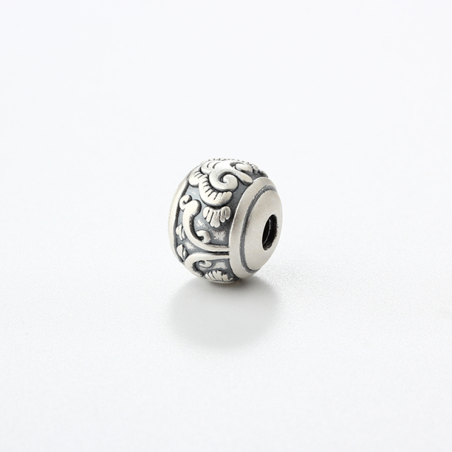 999 Sterling Silver DIY Lucky Cloud Spacer Bead
