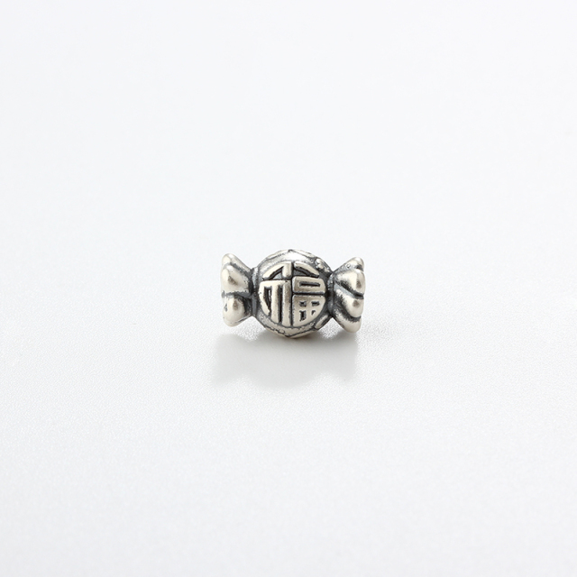 999 Sterling Silver DIY Spacer Lucky Candy Bead
