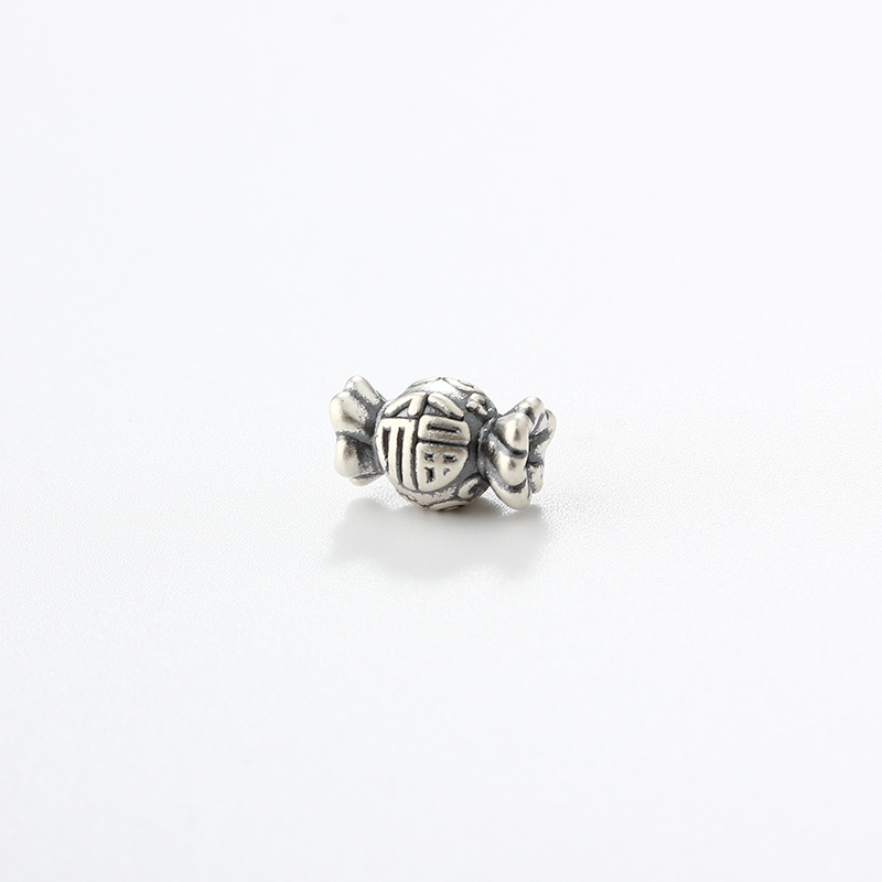 999 Sterling Silver DIY Spacer Lucky Candy Bead