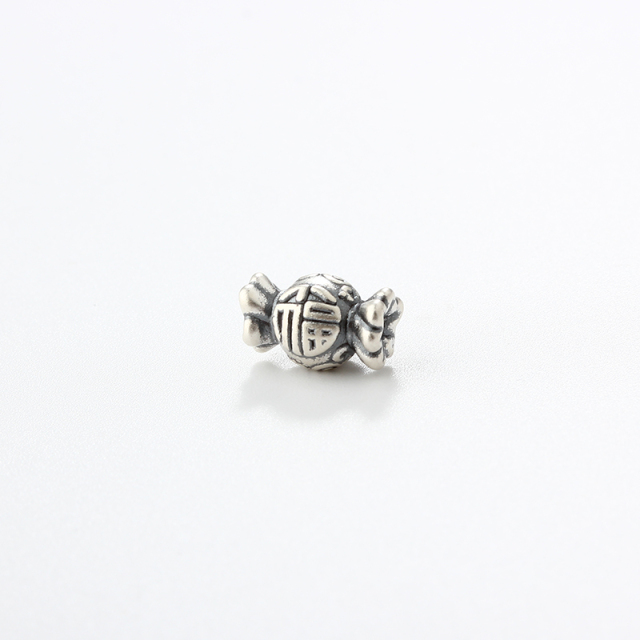 999 Sterling Silver DIY Spacer Lucky Candy Bead