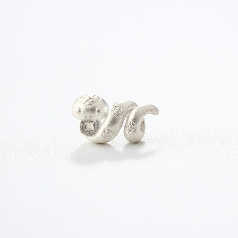 999 Sterling Silver DIY Snake Spacer Bead