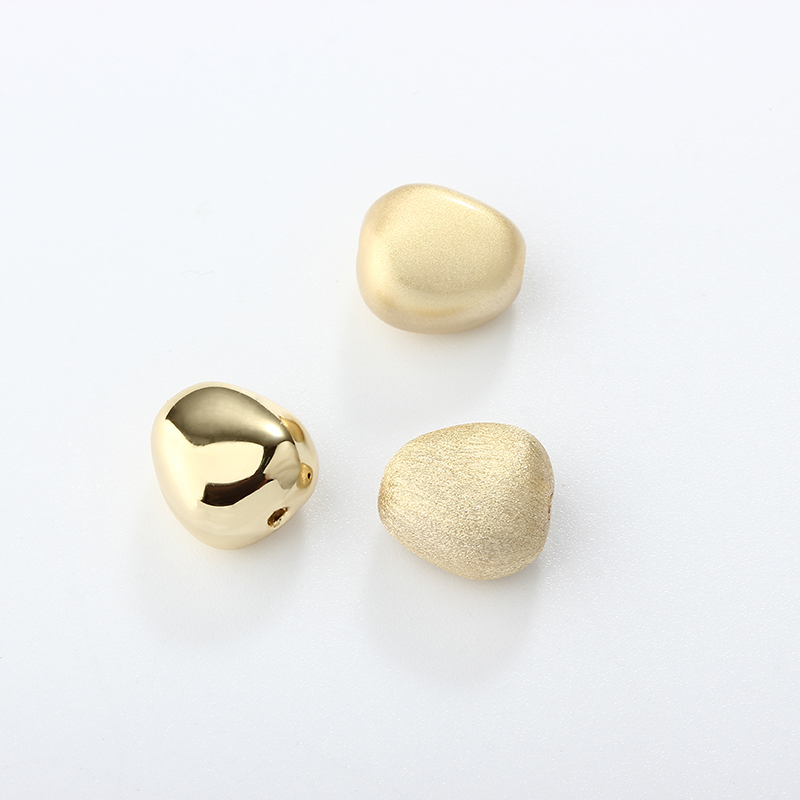 999 Sterling Silver Irregular Big Hollow Spacer Bead