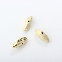 999 Sterling Silver Irregular Big Hollow Spacer Bead