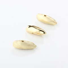 999 Sterling Silver Irregular Big Hollow Spacer Bead