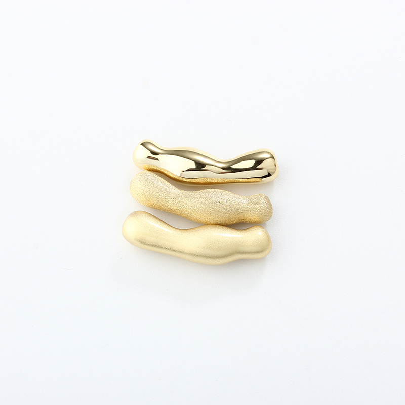 999 Sterling Silver Irregular Big Hollow Spacer Bead