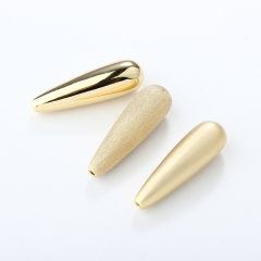 999 Sterling Silver Irregular Big Hollow Spacer Bead
