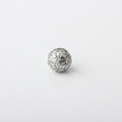 999 Sterling Silver Weave 3D Round Spacer Bead