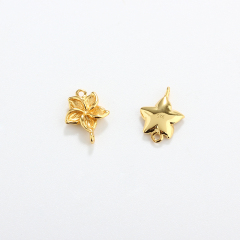 925 Sterling Silver Flower Connector