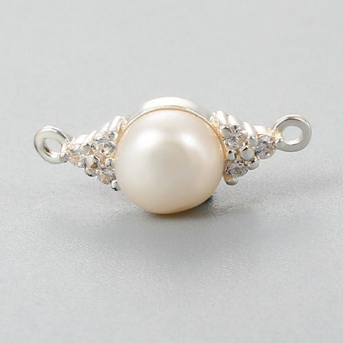 925 Sterling Silver Pearl Charms
