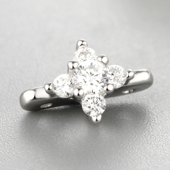 925 Sterling Silver Cubic Zirconia Cross Charms