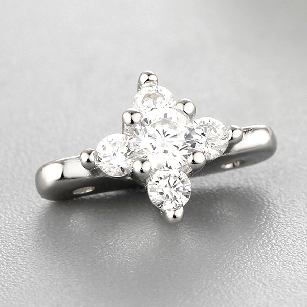 925 Sterling Silver Cubic Zirconia Cross Charms