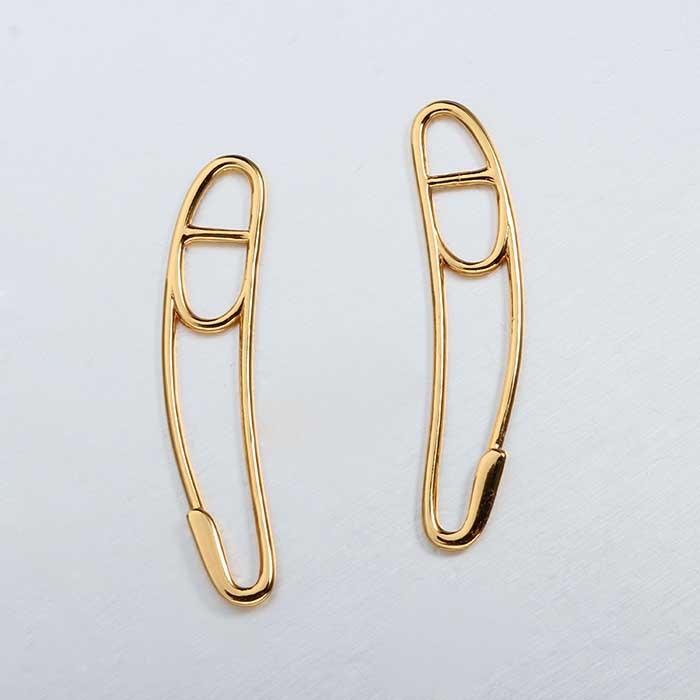 925 Sterling Silver Safety Pin Charms