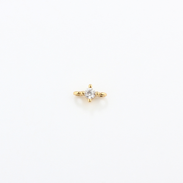 925 Sterling Silver 2mm CZ Connector