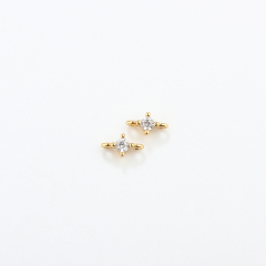 925 Sterling Silver 2mm CZ Connector