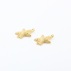 925 Sterling Silver Ocean Starfish 12mm Connector