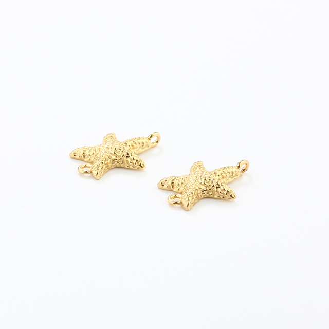 925 Sterling Silver Ocean Starfish 12mm Connector