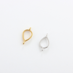925 Sterling Silver 6*8 Pear Connector