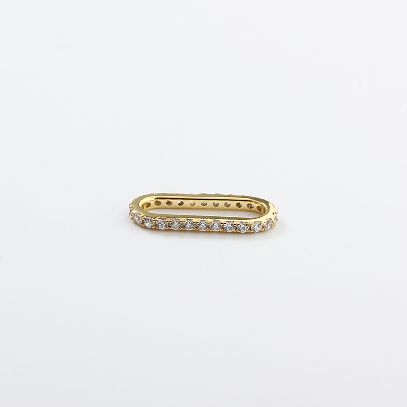 925 Sterling Silver Square CZ Link Connector Charm