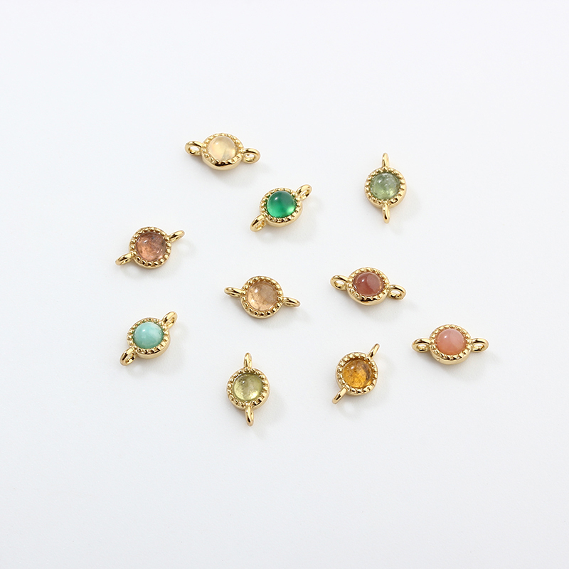 925 Sterling Silver 3mm Gemstone Connector