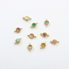 925 Sterling Silver 3mm Gemstone Connector