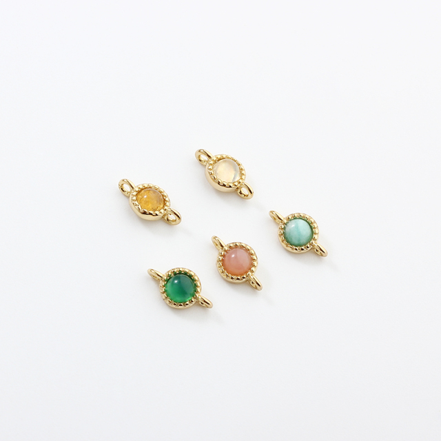 925 Sterling Silver 3mm Gemstone Connector