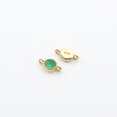 925 Sterling Silver 3mm Gemstone Connector