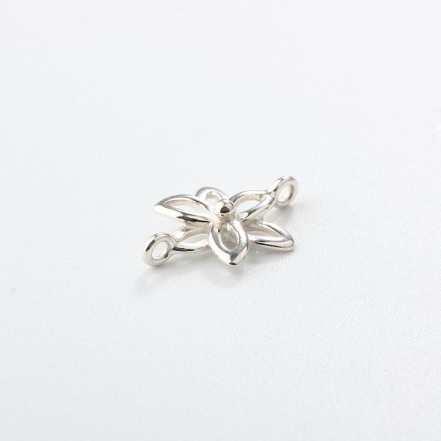 925 Sterling Silver Hot Sale Flower Connector