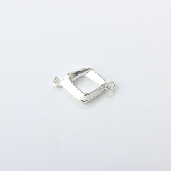 925 Sterling Silver Diamond Shape Connector