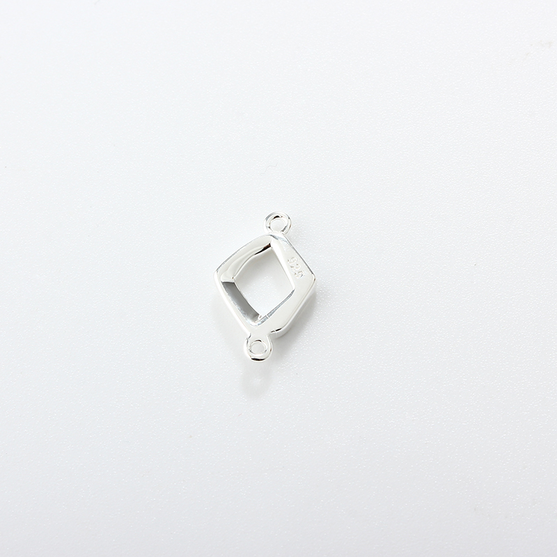 925 Sterling Silver Diamond Shape Connector