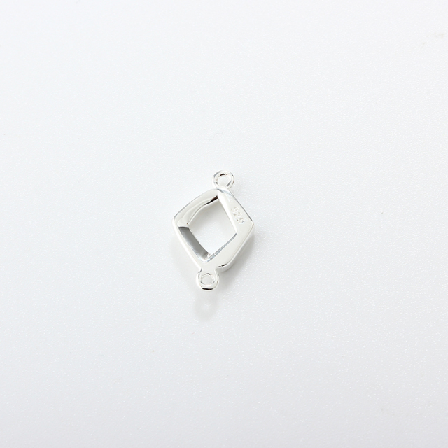 925 Sterling Silver Diamond Shape Connector